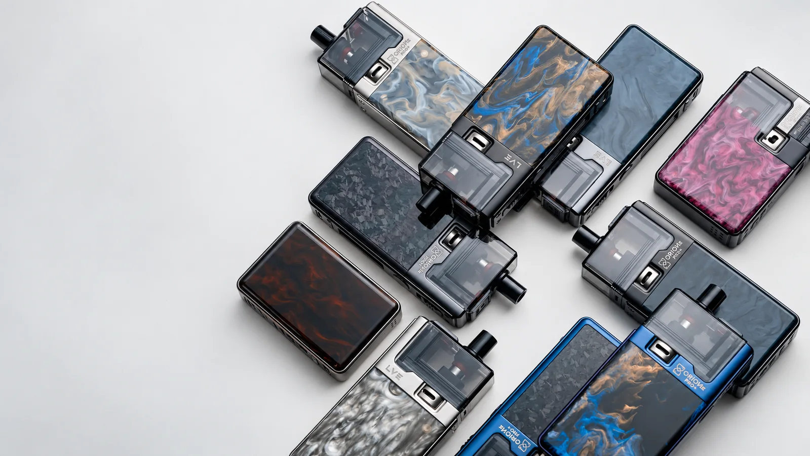 ORION II PRO+ devices arranged in a light studio setting