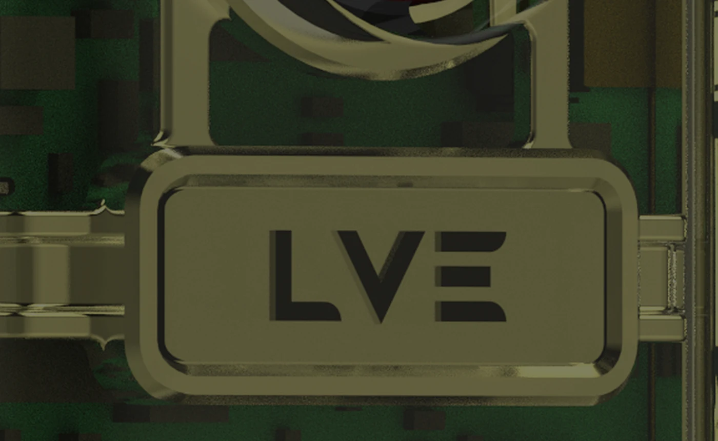 Close-up of transparent LVE hardware and display details