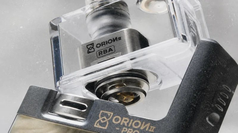 Close-up of the ORION II RBA installed in a transparent pod